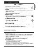 Preview for 8 page of Hitachi P42H01E User Manual