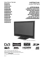 Предварительный просмотр 1 страницы Hitachi P42T01E User Manual