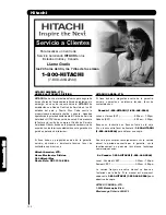 Предварительный просмотр 143 страницы Hitachi P42T501, P42T501A, P50T501, P5 Operating Manual