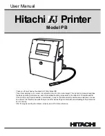 Hitachi PB Series User Manual preview