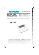 Preview for 1 page of Hitachi PC-2H2 Installation Manual