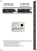 Preview for 1 page of Hitachi PC-ALH Installation And Operation Manual