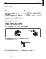 Предварительный просмотр 11 страницы Hitachi PC-ALHP1 Installation And Operation Manual