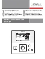 Предварительный просмотр 1 страницы Hitachi PC-ARF Installation And Operation Manual
