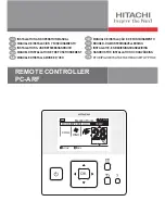 Preview for 1 page of Hitachi PC-ARF Installation And Operation Manual