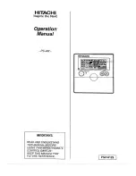 Hitachi PC-ART Operation Manual предпросмотр