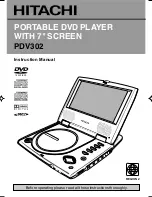 Hitachi PDV302 Instruction Manual preview