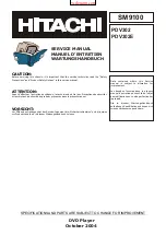 Preview for 1 page of Hitachi PDV302 Service Manual