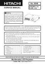 Hitachi Performa CP-RS55 Service Manual preview