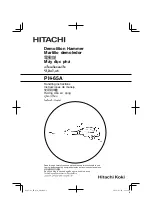 Hitachi PH-65A Handling Instructions Manual preview