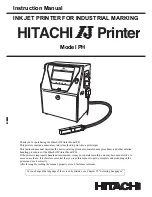 Предварительный просмотр 1 страницы Hitachi PH Instruction Manual