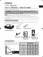 Предварительный просмотр 57 страницы Hitachi PJ-LC5 User Manual