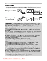 Предварительный просмотр 12 страницы Hitachi PJ-LC9 User Manual – Operating Manual