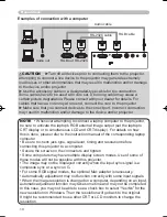 Preview for 16 page of Hitachi PJ-LC9 User'S Manual And Operating Manual