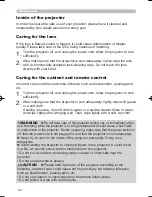 Preview for 54 page of Hitachi PJ-LC9 User'S Manual And Operating Manual