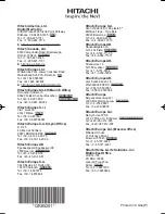 Preview for 62 page of Hitachi PJ-LC9 User'S Manual And Operating Manual