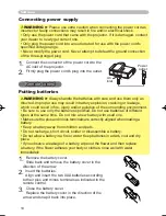 Preview for 10 page of Hitachi PJ TX100 - LCD Projector - HD 720p Owner'S Manual