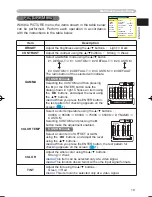 Preview for 19 page of Hitachi PJ TX100 - LCD Projector - HD 720p Owner'S Manual