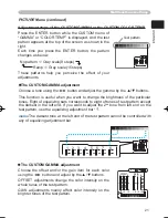 Preview for 21 page of Hitachi PJ TX100 - LCD Projector - HD 720p Owner'S Manual