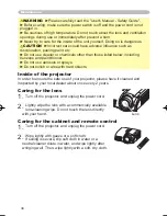 Preview for 34 page of Hitachi PJ TX100 - LCD Projector - HD 720p Owner'S Manual