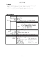 Предварительный просмотр 2 страницы Hitachi PJ-TX100 Service Manual