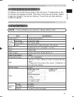 Preview for 43 page of Hitachi PJ-TX100E User Manual