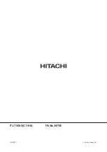 Предварительный просмотр 70 страницы Hitachi PJ TX300 - Cine Master - LCD Projector Service Manual