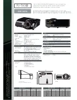 Preview for 2 page of Hitachi PJ TX300 - Cine Master - LCD Projector Specifications