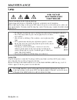 Preview for 17 page of Hitachi PJLC2001 User Manual