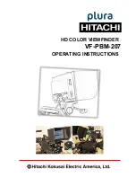 Hitachi Plura VF-PBM-207 Operating Instructions Manual preview