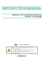 Предварительный просмотр 1 страницы Hitachi PRIMAIDE 1440 Instruction Manual