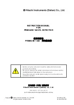 Предварительный просмотр 2 страницы Hitachi PRIMAIDE 1440 Instruction Manual