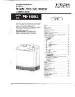 Предварительный просмотр 1 страницы Hitachi PS-140MJ Instruction Manual