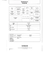 Предварительный просмотр 20 страницы Hitachi PS-140MJ Instruction Manual