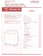 Предварительный просмотр 1 страницы Hitachi PS-70J TH Instruction Manual