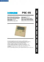 Preview for 1 page of Hitachi PSC-5S Installation And Operation Manual