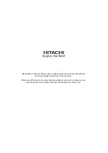Preview for 3 page of Hitachi PSC-A1T Installation And Operation Manual