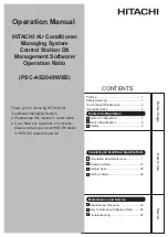 Hitachi PSC-AS2048WXB Operation Manual preview