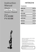 Hitachi PV-X80M Instruction Manual предпросмотр