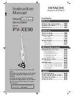 Preview for 1 page of Hitachi PV-XE90 Instruction Manual