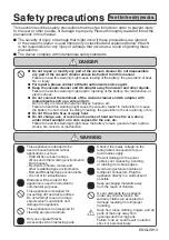 Preview for 2 page of Hitachi PV-XH850M User Manual