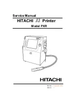 Предварительный просмотр 1 страницы Hitachi PXR Service Manual