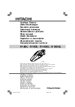 Hitachi R 14DL Handling Instructions Manual preview