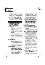 Preview for 16 page of Hitachi R 18DL Safety Instructions And Instruction Manual