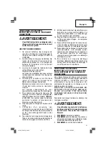 Предварительный просмотр 19 страницы Hitachi R 18DL Safety Instructions And Instruction Manual