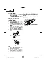 Предварительный просмотр 16 страницы Hitachi R 18DSAL Safety And Instruction Manual