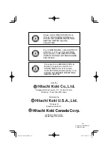 Preview for 64 page of Hitachi R 18DSAL Safety And Instruction Manual