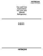 Preview for 1 page of Hitachi R-240AT3 Use And Care Instructions Manual