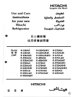 Hitachi R-538AH Use And Care Instructions Manual preview