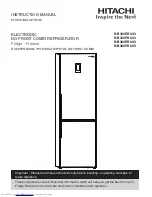 Preview for 1 page of Hitachi R-B330ERU4V Instruction Manual